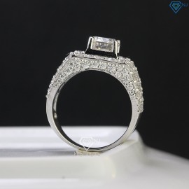 Nhẫn nam đẹp đính full kim cương Moissanite 7.5mm - Kiểm định GRA NNAM0066 - Trang sức TNJ