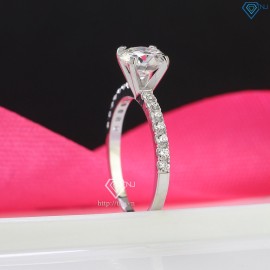 Nhẫn nữ đơn giản đính kim cương Moissanite 7.0mm NNM0024 - Trang Sức TNJ