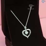 Quà 20 10 cho vợ dây chuyền nữ Moissanite hình trái tim DCNM0005
