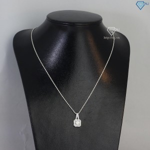 Quà 20 10 cho người yêu dây chuyền nữ đính kim cương Moissanite 7.0mm DCNM0006 - Trang sức TNJ