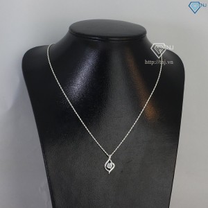 Quà 20 10 cho vợ dây chuyền nữ Moissanite đính kim cương hình trái tim 5.0mm DCNM0009 - Trang sức TNJ