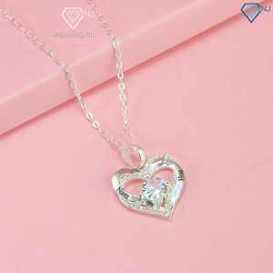 Quà 20 10 cho người yêu dây chuyền bạc nữ hình trái tim khắc tên DCN0680 - Trang sức TNJ