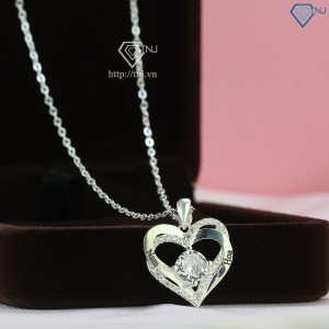 Quà sinh nhật cho người yêu dây chuyền bạc nữ hình trái tim khắc tên DCN0680 - Trang sức TNJ