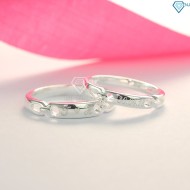 Nhẫn đôi bạc nhẫn cặp bạc khắc tên theo yêu cầu ND0399 - Trang Sức TNJ