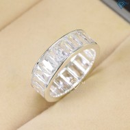 Nhẫn bạc nam đính đá hình chữ nhật cao cấp NNA0545 - Trang sức TNJ