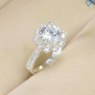 Nhẫn bạc nữ đính đá trắng sang trọng NN0424 - Trang Sức TNJ