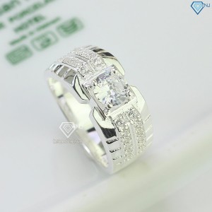 Nhẫn bạc nam đính đá đẹp NNA0530 - Trang sức TNJ