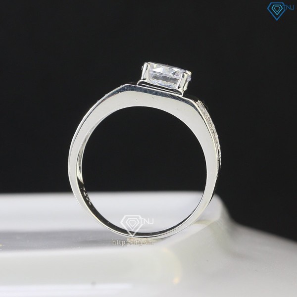 Nhẫn bạc nam đính đá giá rẻ NNA0536 - Trang sức TNJ