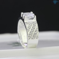 Nhẫn bạc nam mặt đá vuông phong cách NNA0537 - Trang sức TNJ