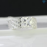 Nhẫn bạc nam mặt đá vuông phong cách NNA0537 - Trang sức TNJ