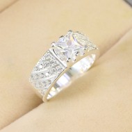 Nhẫn bạc nam mặt đá vuông phong cách NNA0537 - Trang sức TNJ