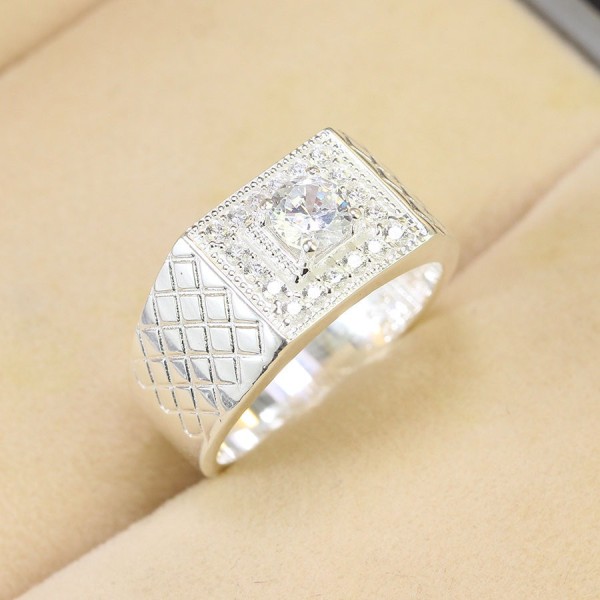 Nhẫn bạc nam đơn giản giá rẻ NNA0538