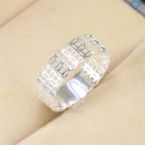 Nhẫn nam kim tiền đôi bằng bạc NNA0546 - Trang Sức TNJ