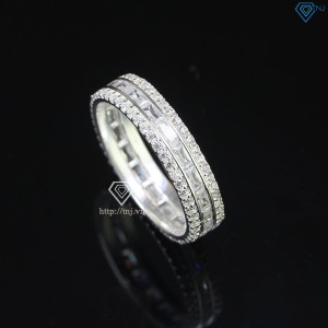 Nhẫn bạc nam tròn bản nhỏ full đá NNA0554 - Trang sức TNJ