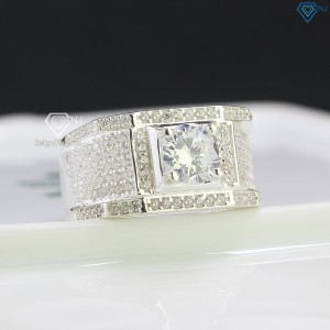 Nhẫn bạc nam đẹp đính đá trắng NNA0566 - Trang sức TNJ