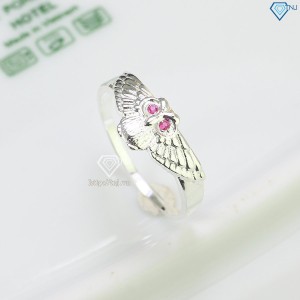 Nhẫn bạc nam mặt cú mèo ngón út NNA0570 - Trang sức TNJ