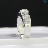 Nhẫn nam Moissanite đơn giản Hà Nội đính kim cương 6.0mm - Kiểm định GRA NNAM0076 - Trang sức TNJ