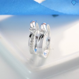 Nhẫn đôi bạc nhẫn cặp bạc đẹp ND0156 - Trang Sức TNJ