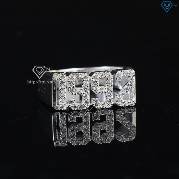 Nhẫn bạc nam năm sinh theo yêu cầu NNA0574 - Trang Sức TNJ