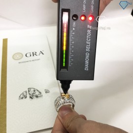 Nhẫn nam đính kim cương Moissanite vàng 10mm - Kiểm định GRA NNAM0010 - Trang sức TNJ