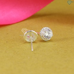 Bông tai bạc nữ cao cấp đính đá đẹp BTN0251 - Trang Sức TNJ