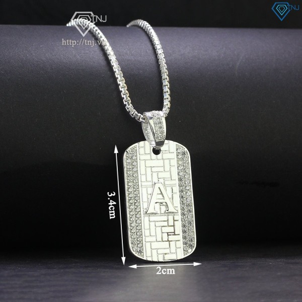 Dây chuyền Dogtag chữ cái theo yêu cầu DCA0131 - Trang sức TNJ