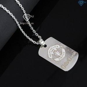 Dây chuyền Dogtag thẻ bài bằng bạc cho nam khắc tên theo yêu cầu DCA0070 - Trang sức TNJ