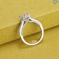 Quà noel cho người yêu nhẫn nữ kim cương Moissanite đính đá 7.0mm NNM0005 - Trang Sức TNJ