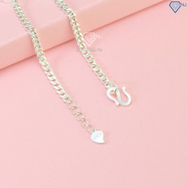 Quà noel cho người yêu lắc tay nữ Moissanite hình trái tim khắc tên - Kiểm định GRA LTNM0003 - Trang Sức TNJ