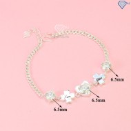 Quà noel cho người yêu lắc tay nữ Moissanite hình trái tim khắc tên - Kiểm định GRA LTNM0003 - Trang Sức TNJ