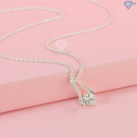 Quà noel cho người yêu dây chuyền nữ Moissanite đính đá 6.0mm DCNM0001 - Trang sức TNJ