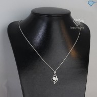 Quà noel cho người yêu dây chuyền nữ trái tim đính kim cương Moissanite 6.0mm DCNM0003 - Trang sức TNJ