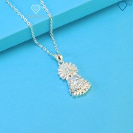 Dây chuyền Phật Bà Quan Âm cho nữ đính đá DCN0715 - Trang Sức TNJ