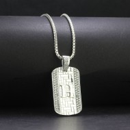 Dây chuyền Dogtag mặt chữ H DCA0131