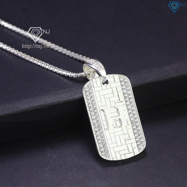 Dây chuyền Dogtag mặt chữ H DCA0131 - Trang sức TNJ