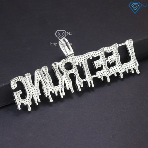 Mặt dây chuyền làm tên theo yêu cầu đính đá MDCA0181.1