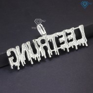Mặt dây chuyền làm tên theo yêu cầu đính đá MDCA0181.1