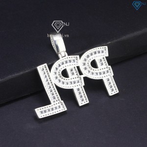 Mặt dây chuyền làm tên theo yêu cầu đính đá MDCA0183.1