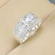 Nhẫn bạc nam đẹp đính đá trắng NNA0582 - Trang sức TNJ