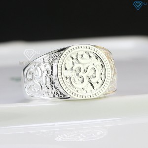 Nhẫn bạc nam chữ Om đẹp NNA0585 - Trang sức TNJ