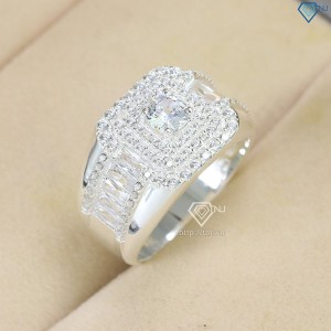 Nhẫn bạc nam đẹp đính đá trắng NNA0598 - Trang sức TNJ