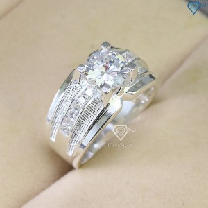 Nhẫn bạc đẹp cho nam đơn giản NNA0600  - Trang sức TNJ
