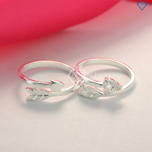 Nhẫn đôi bạc nhẫn cặp bạc đẹp hình mũi tên ND0402-Trang sức TNJ
