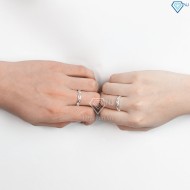 Nhẫn đôi bạc nhẫn cặp bạc đẹp vô cực ND0401 - Trang Sức TNJ
