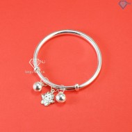 Lắc bạc cho bé sơ sinh khắc tên hình con rồng dễ thương LTT0163