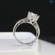 Nhẫn nữ Moissanite sang trọng đính full kim cương 8.0mm NNM0040