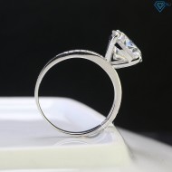 Nhẫn bạc nữ đính kim cương Moissanite 10.0mm NNM0043