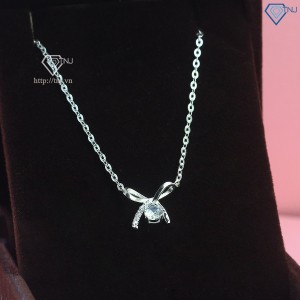 Dây chuyền hình chiếc nơ đẹp cho nữ đính đá DCN0748 - Trang sức TNJ