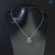 Dây chuyền bạc nữ chữ cái theo yêu cầu đính đá đẹp DCN0747