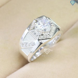 Nhẫn bạc 925 đẹp cho nam đính đá NNA0602 - Trang sức TNJ